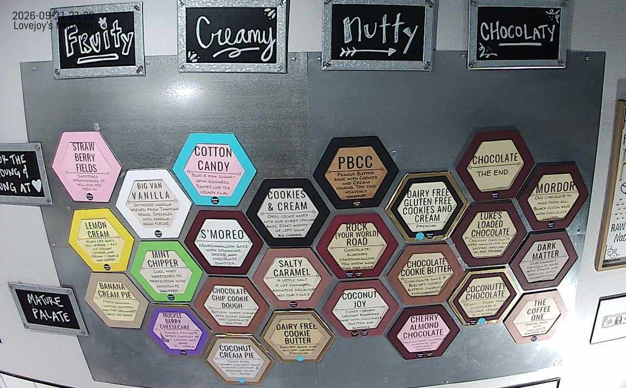 Meridian Flavor Board Live Feed
