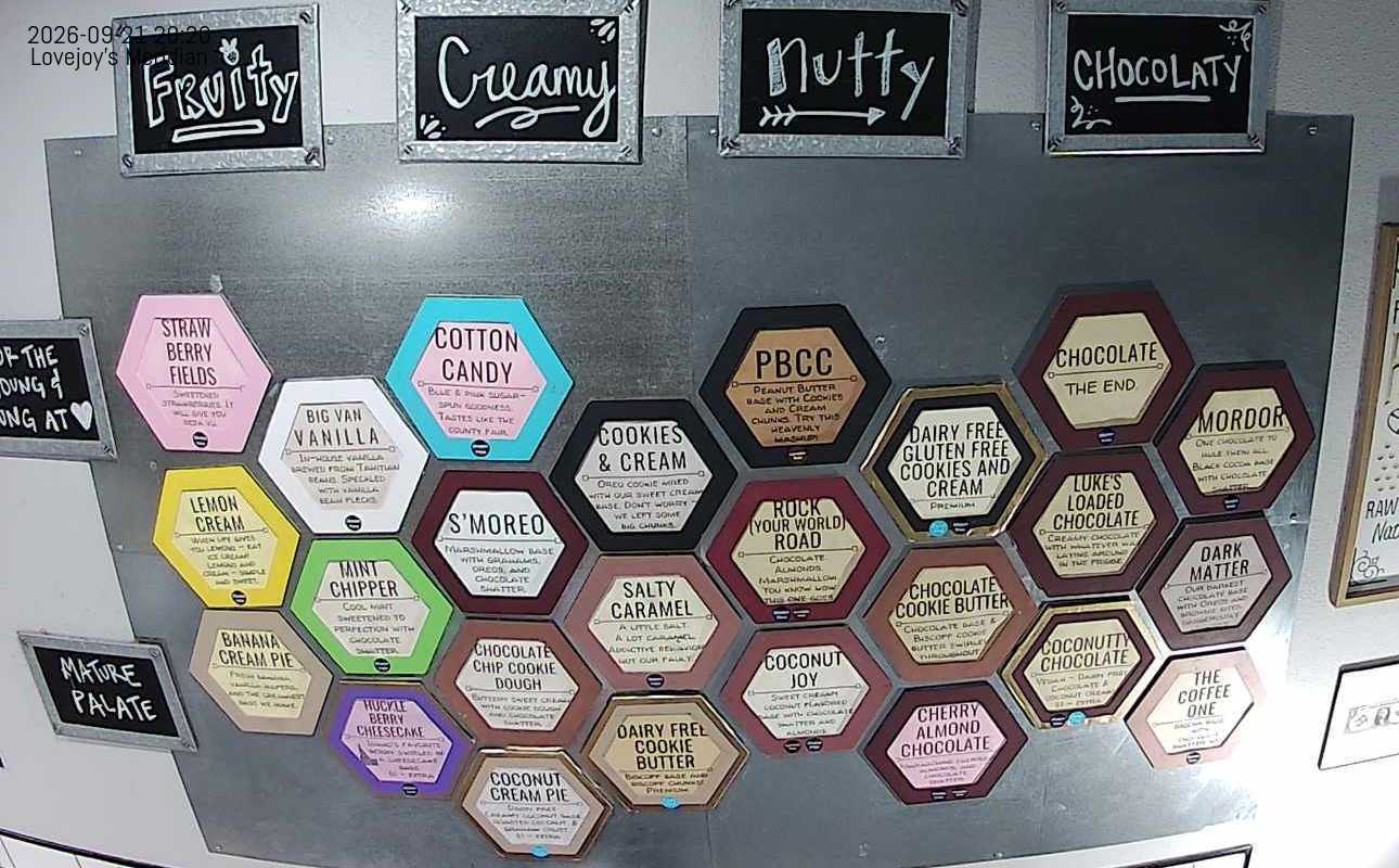 Meridian Flavor Board Live Feed
